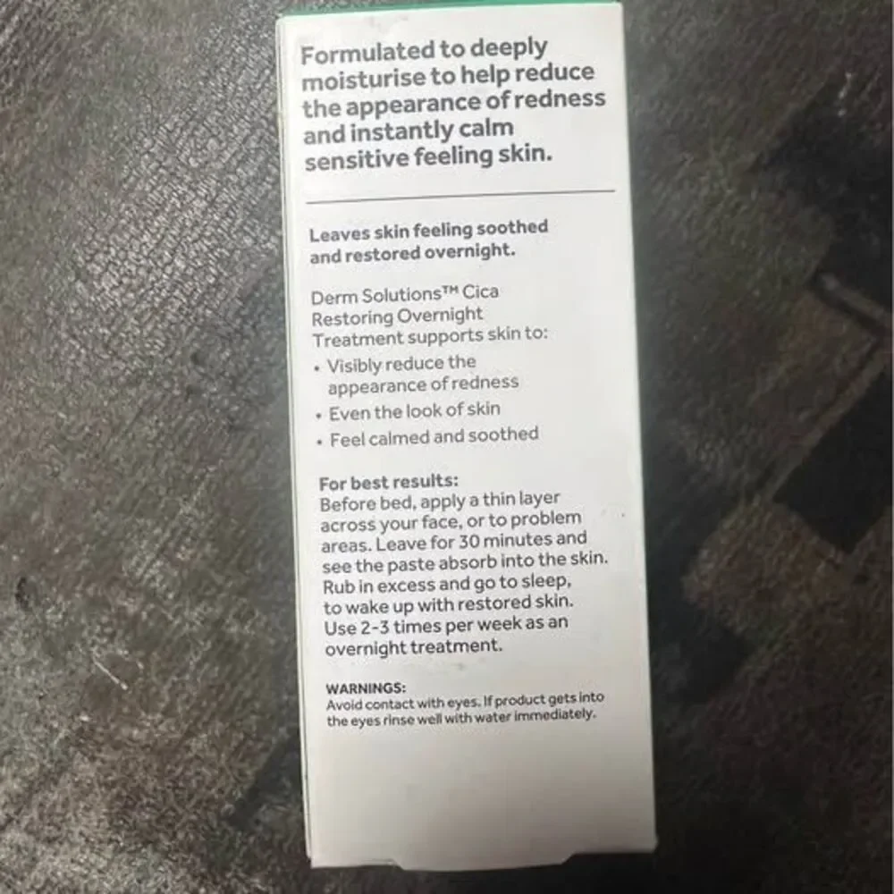 No7 Derm Solutions Cica Restoring Overnight Treatment